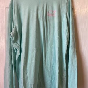Vineyard Vines Aqua Long Sleeve T-shirt